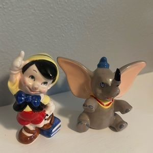 Adorable, ceramic Disney Pinocchio Japan and Disney Dumbo China